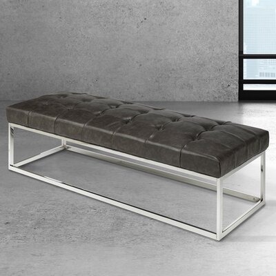 Cutshaw Faux Leather Bench - Image 0