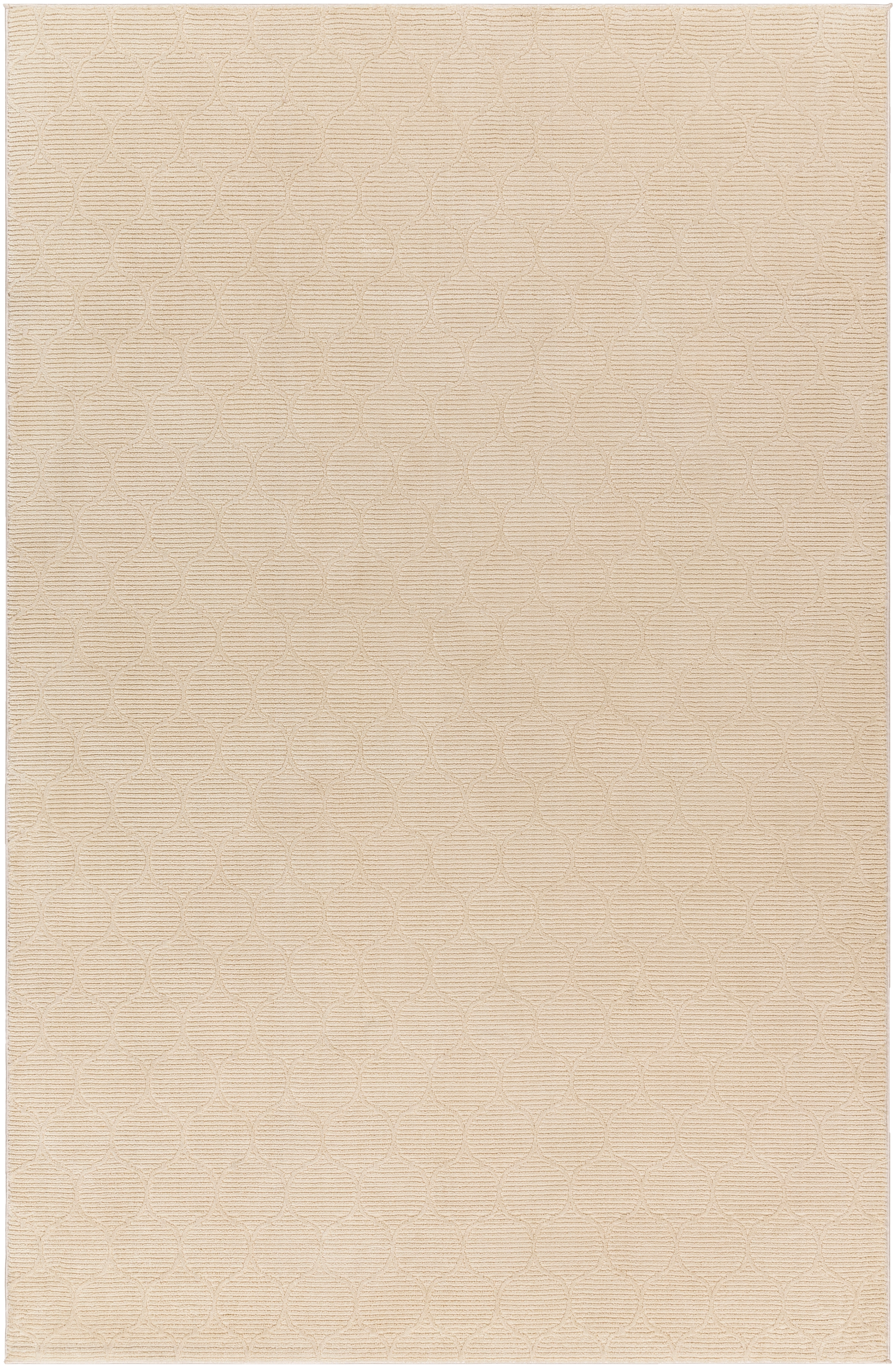 Alder Beige Indoor 7'7" x 10' Machine Woven Rug - Image 1