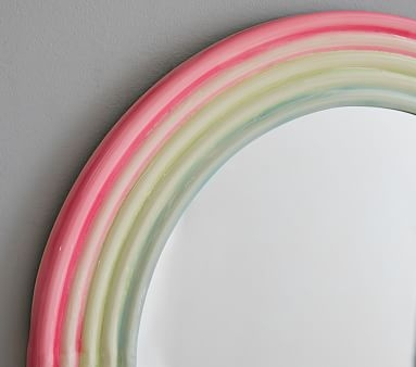 Rainbow Enamel Hanging Mirror - Image 1