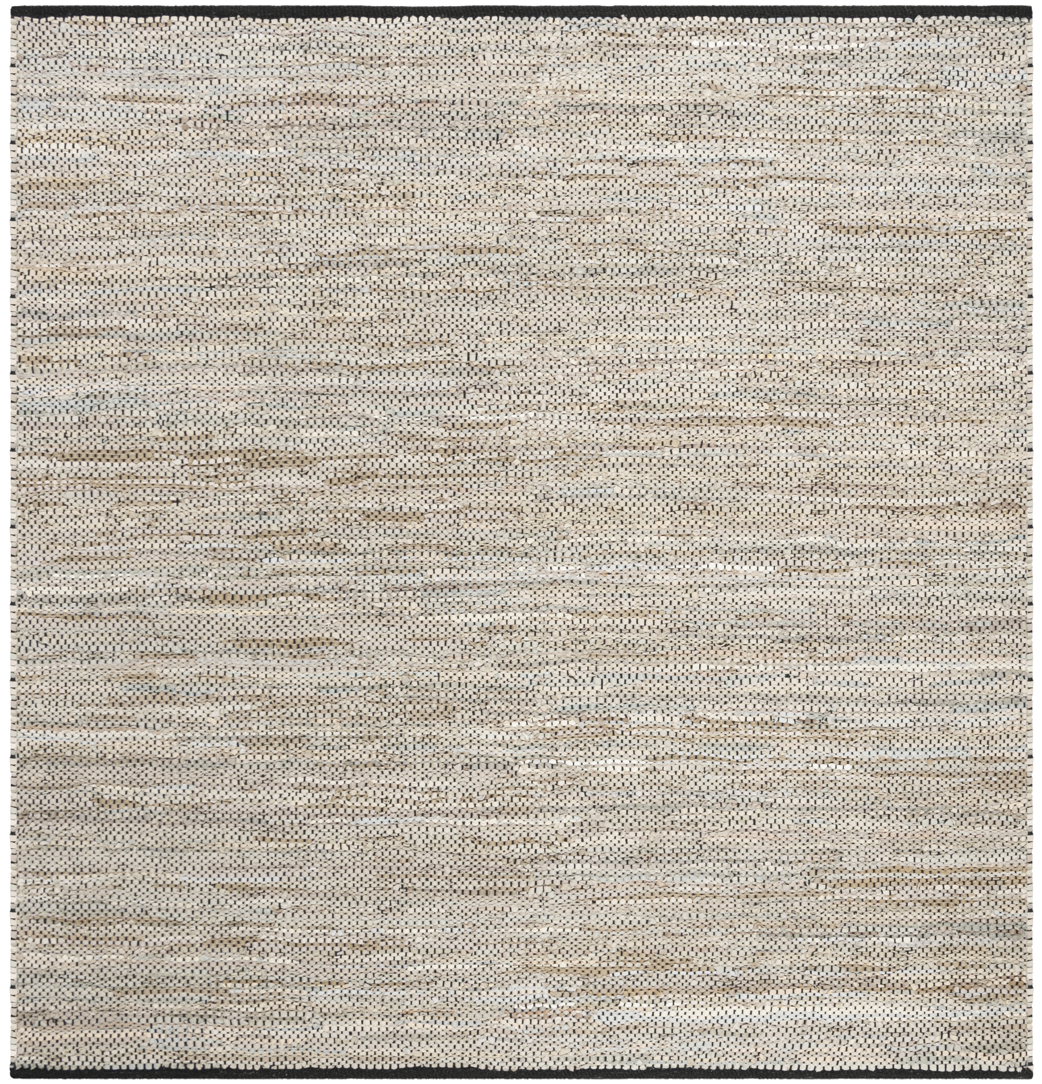 Arlo Home Hand Woven Area Rug, VTL104B, Beige,  6' X 6' Square - Image 0