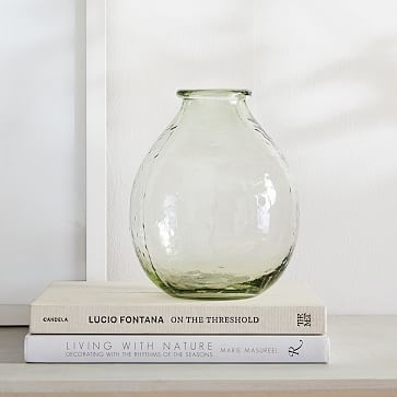 Green Glass Vase, Large - Image 2