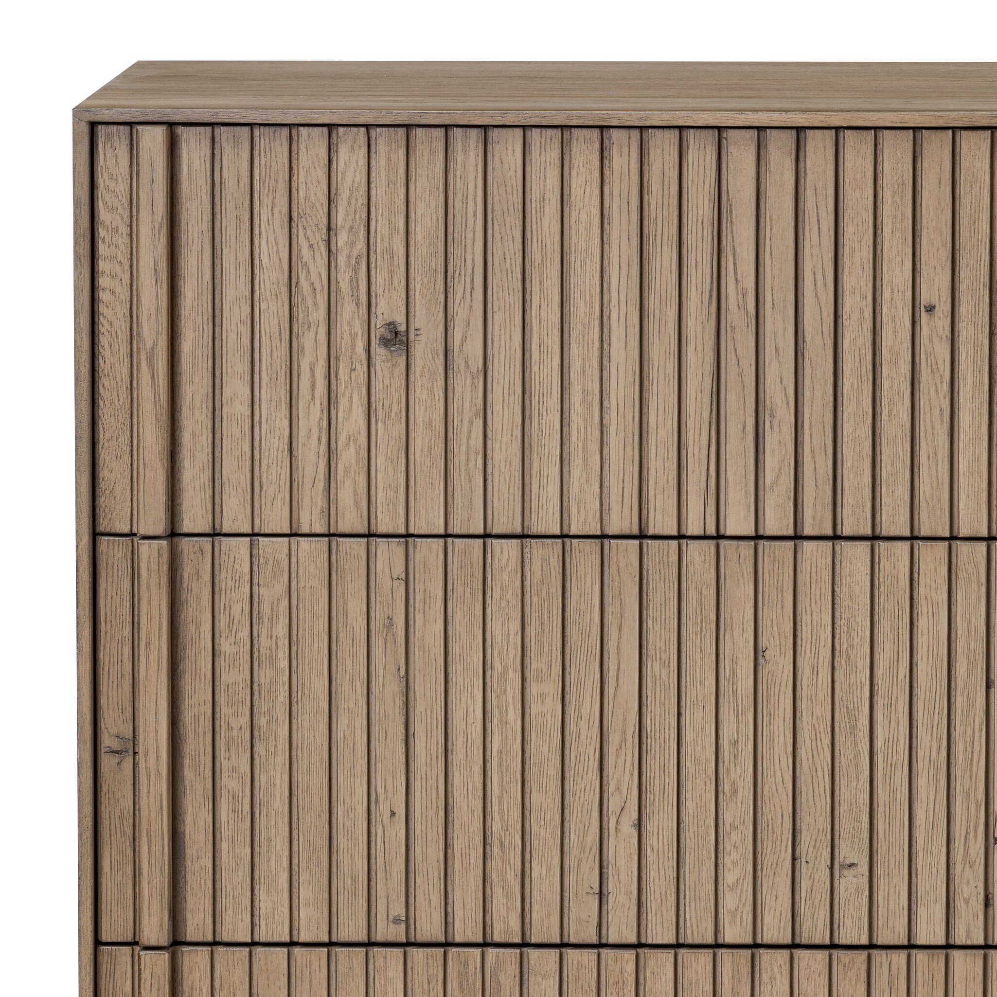 Leo 8 Drawer Dresser - Rustic Grey - Image 5