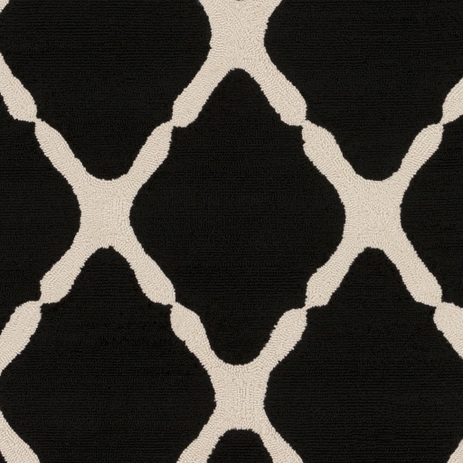 Rain Black Outdoor 2'6" x 8' Handmade Rug - Image 4