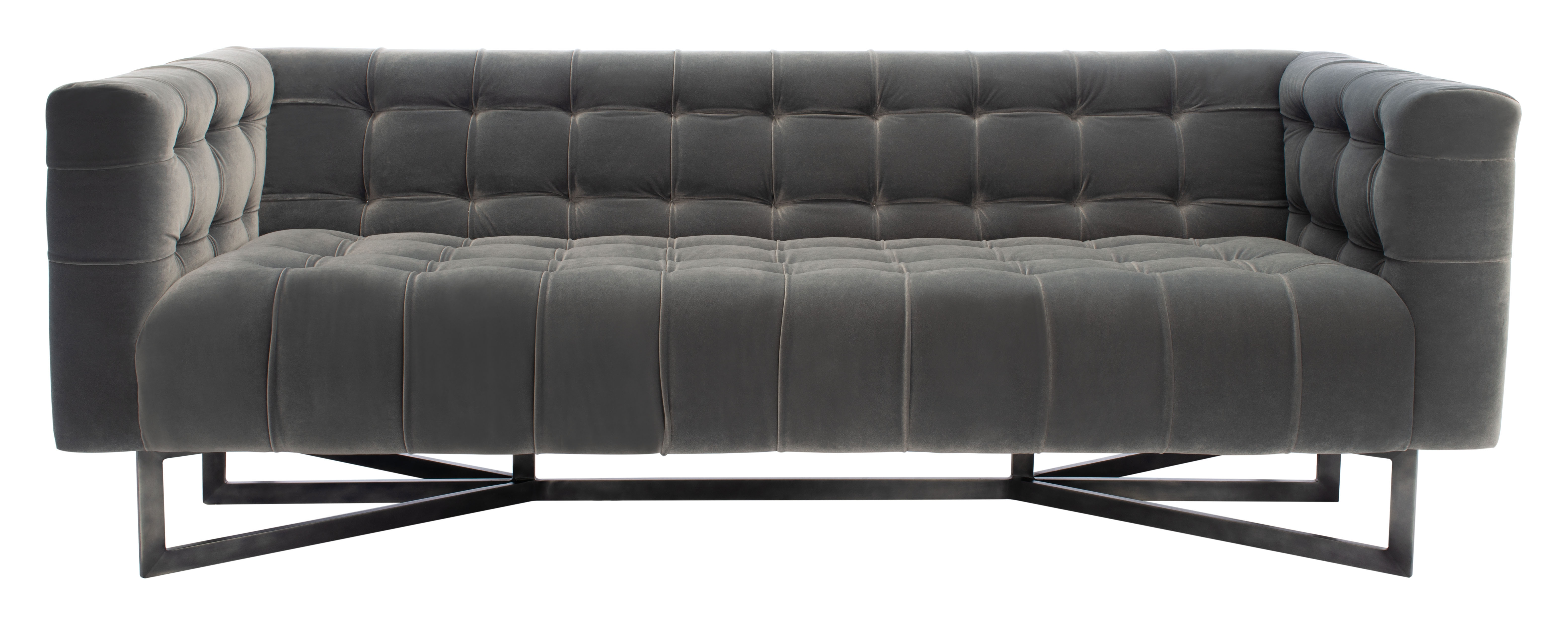 Myra Modern Tufted Sofa - Charcoal - Arlo Home - Image 0