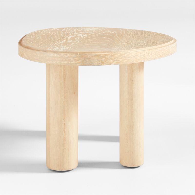 La Sal Natural Oak Wood End Tables, Set of 2 - Image 2