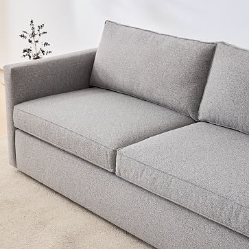 Harris Sectional Set 02: RA Sleeper Sofa, LA Terminal Chaise, Poly , Performance Twill, Dove, Concealed Supports - Image 3