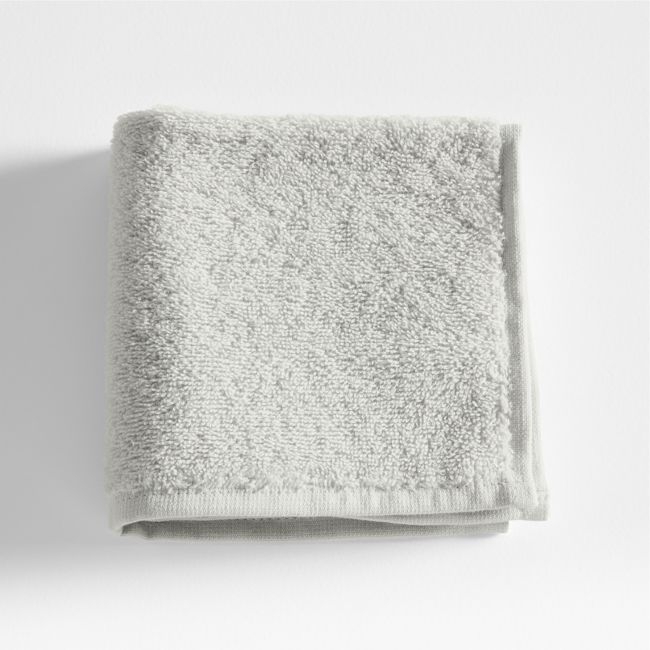 Dorm Turkish Organic Cotton Light Grey Washcloth - Image 0