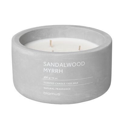 Sandalwood Myrrh Scented Jar Candle - Image 0