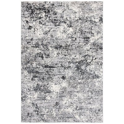 Dowlen Abstract Gray/Ivory Area Rug - Image 0