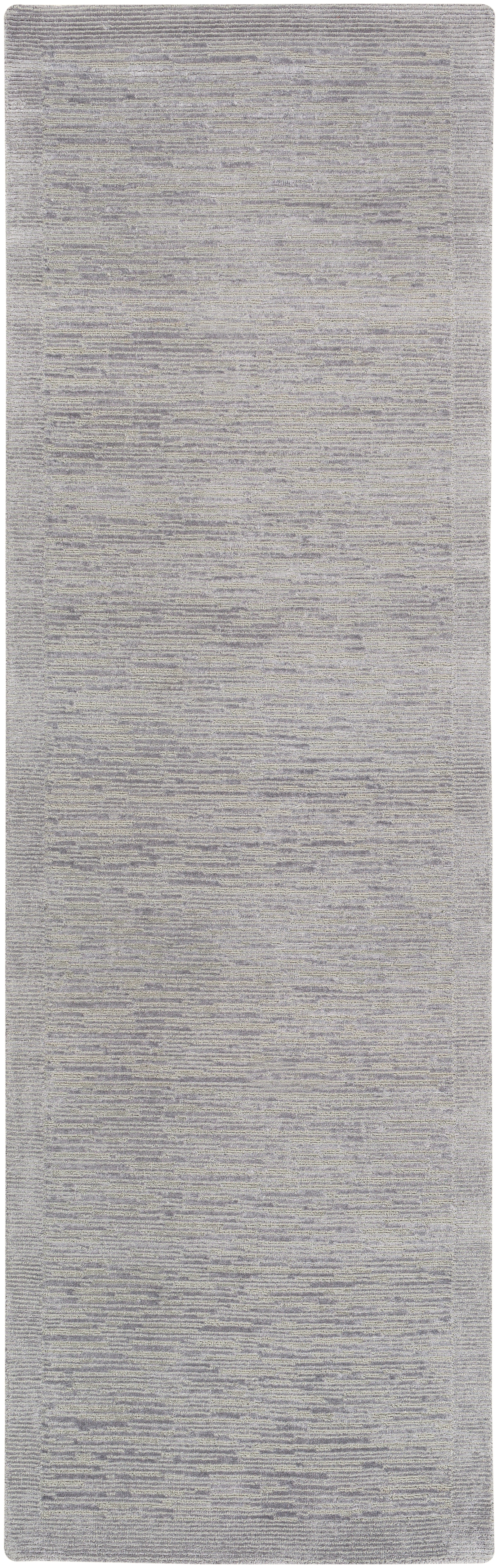 Capri Gray Indoor 2'6" x 8' Handmade Rug - Image 0