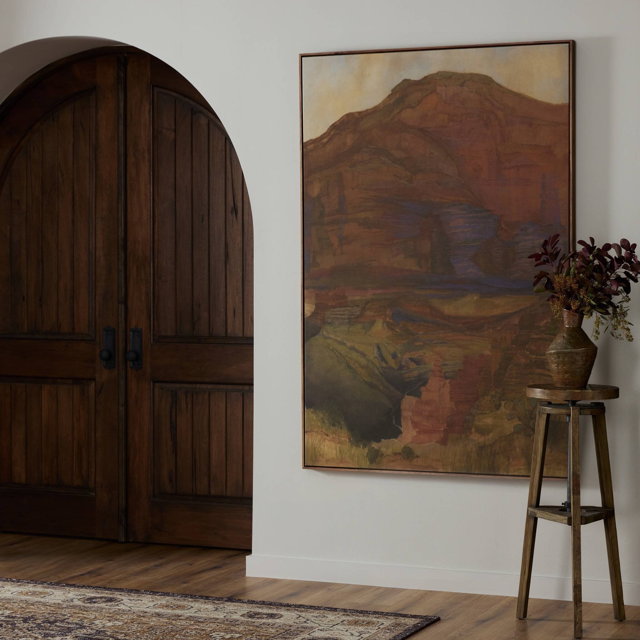 Suddenly The Desert Is Freedom - Rustic Walnut Floater - Image 3