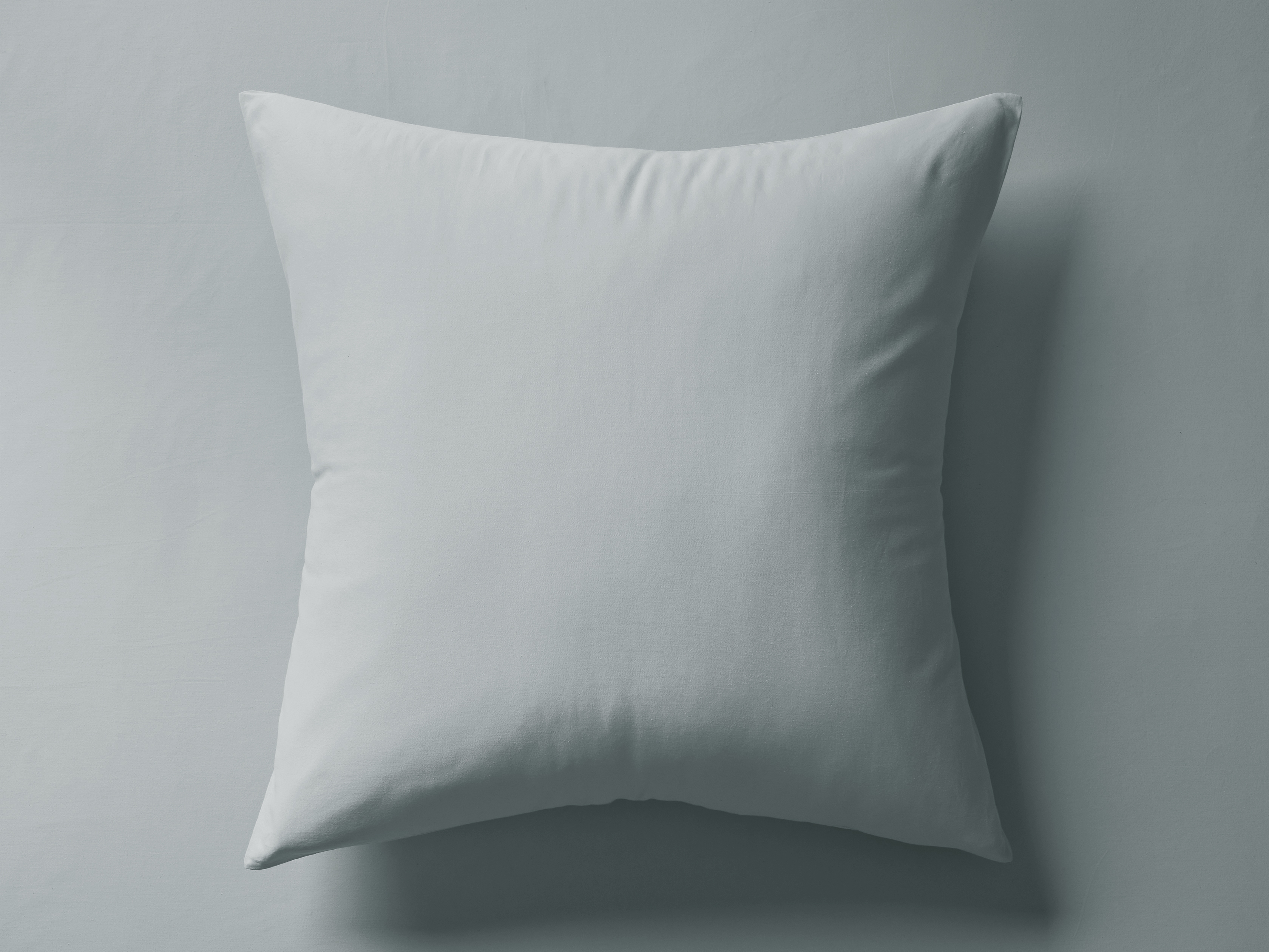 Italian Garment-Dyed Sham Sateen in Blue - Image 0