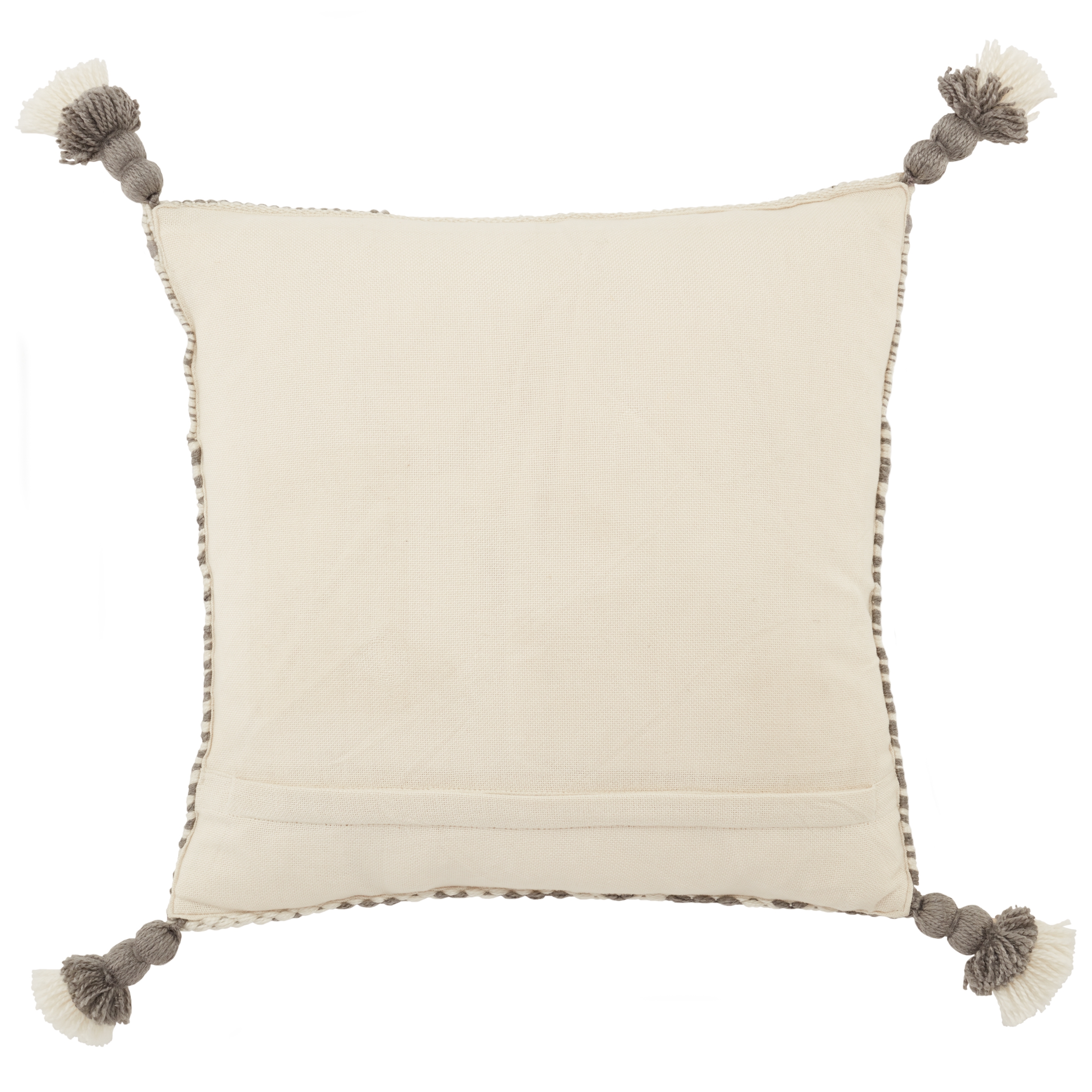 Design (US) Gray 18"X18" Pillow I-O - Image 1