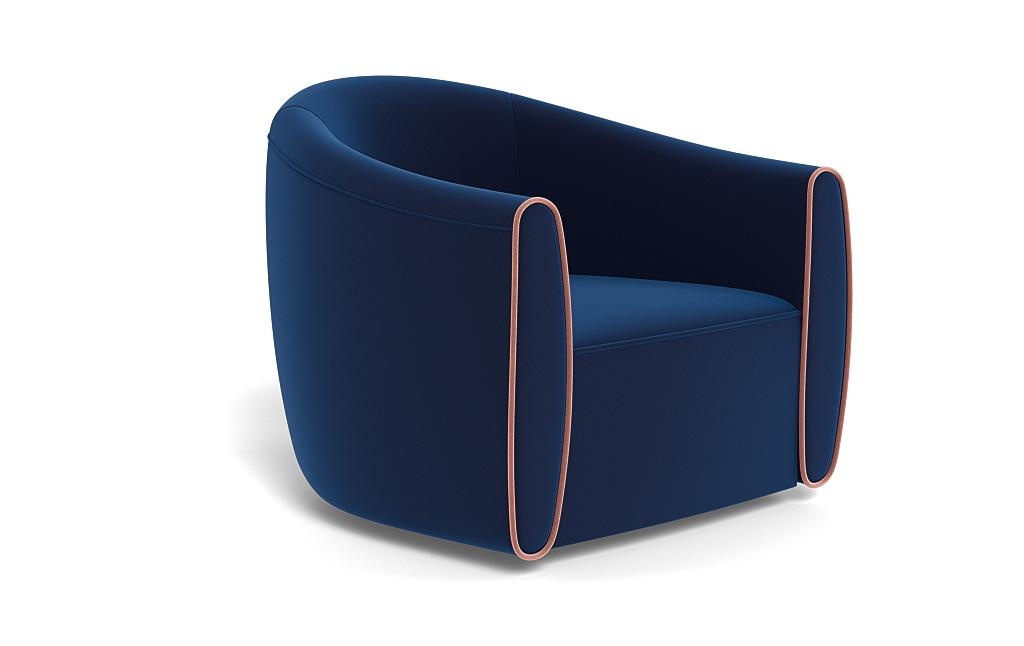 Lawson Swivel Chair with Contrast Piping - Image 1