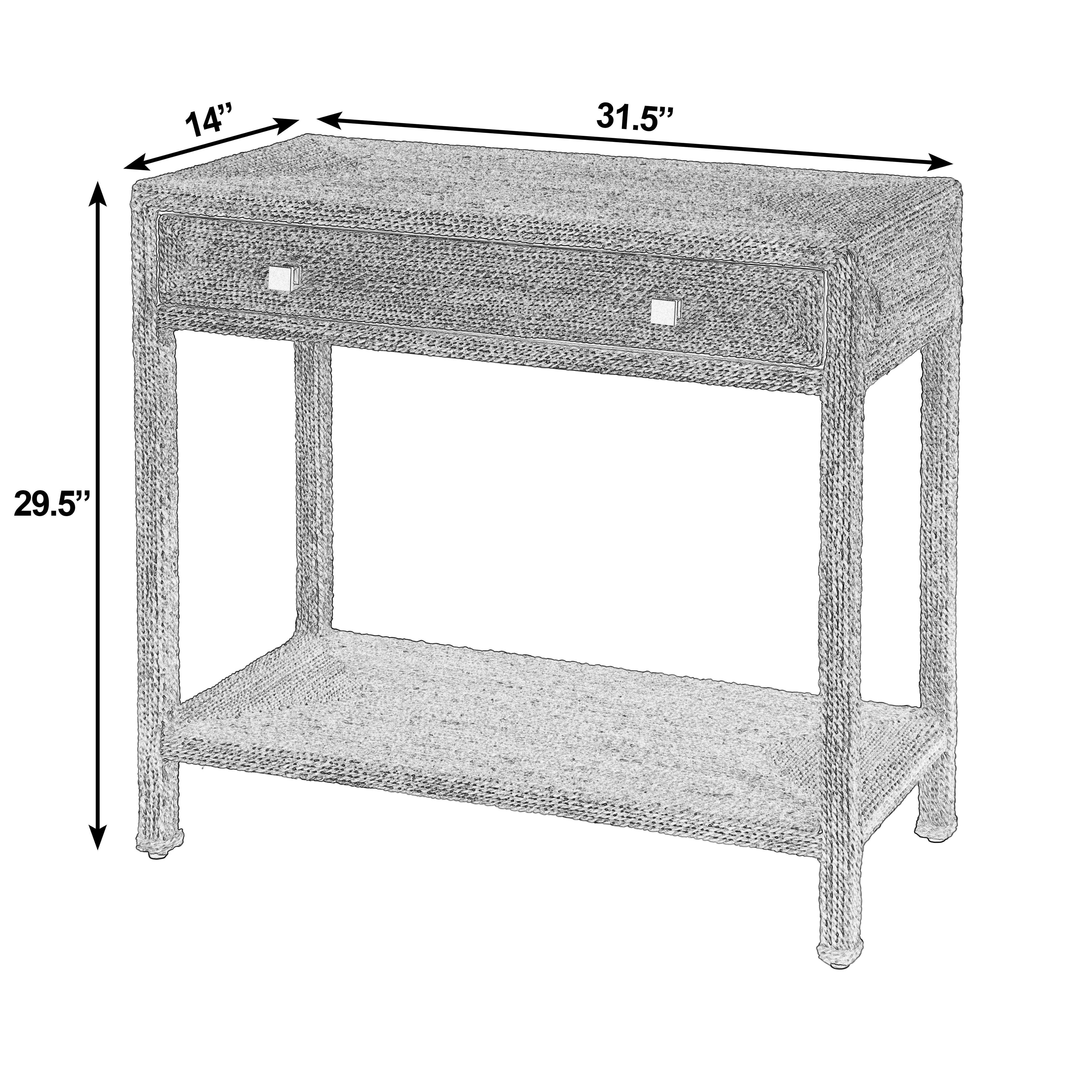 Como Natural Rattan Console Table - Image 3