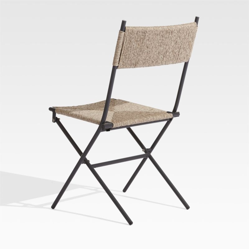 San Onofre Folding Outdoor Wicker Dining Chair - Image 7