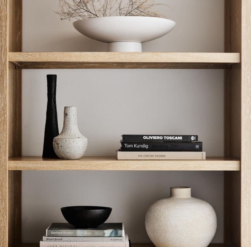 Clairemont 89" Natural Wood Storage Media Console - Image 1