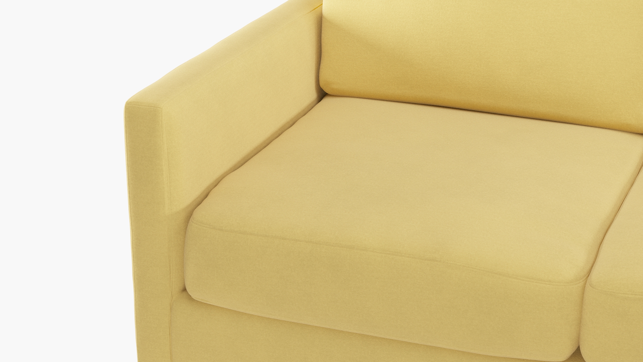 Modern Sofa, Canary Classic Velvet, Brass - Image 5