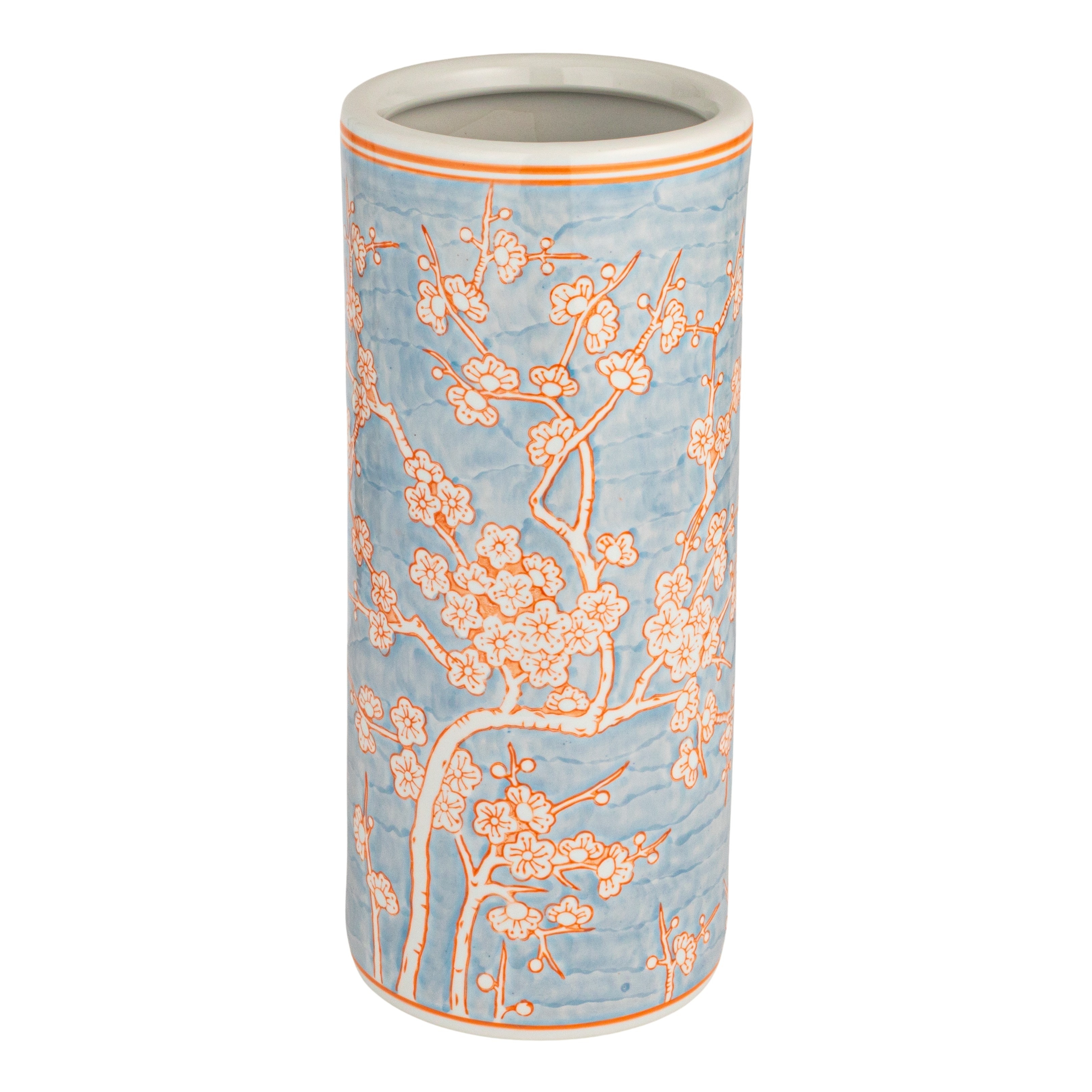 Blue Ceramic Umbrella Stand - Image 0