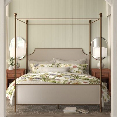 Alexandra Low Profile Canopy Bed, Queen - Image 0