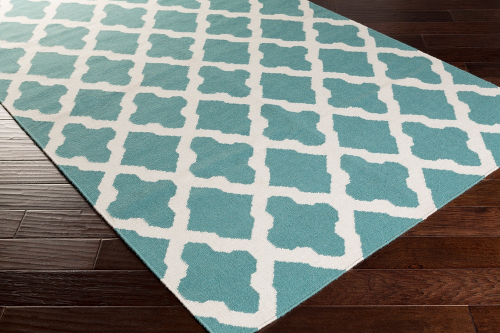 York Green Indoor 9' x 12' Handmade Rug - Image 0