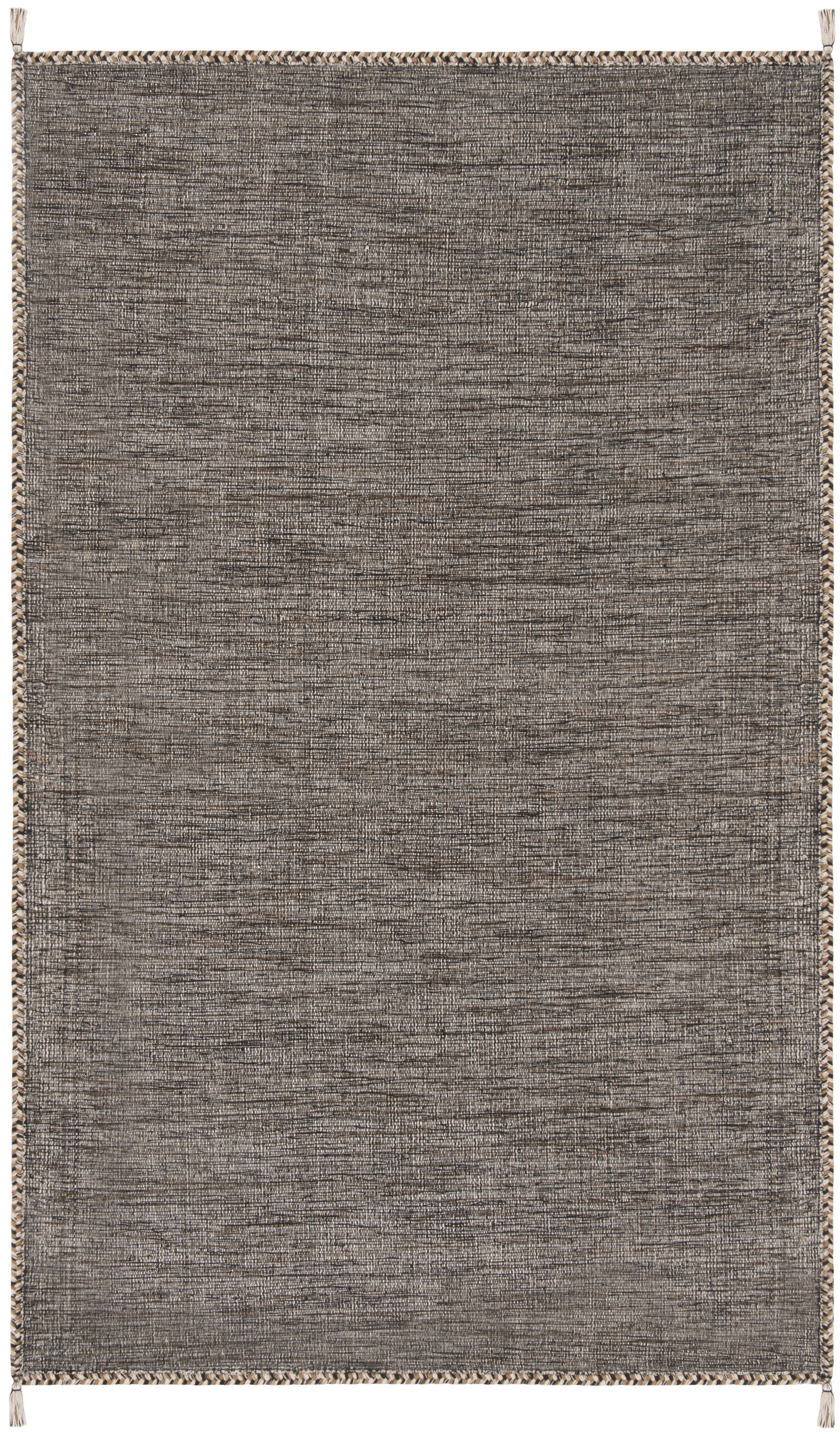 Arlo Home Hand Woven Area Rug, MTK150B, Beige/Black,  5' X 8' - Image 0