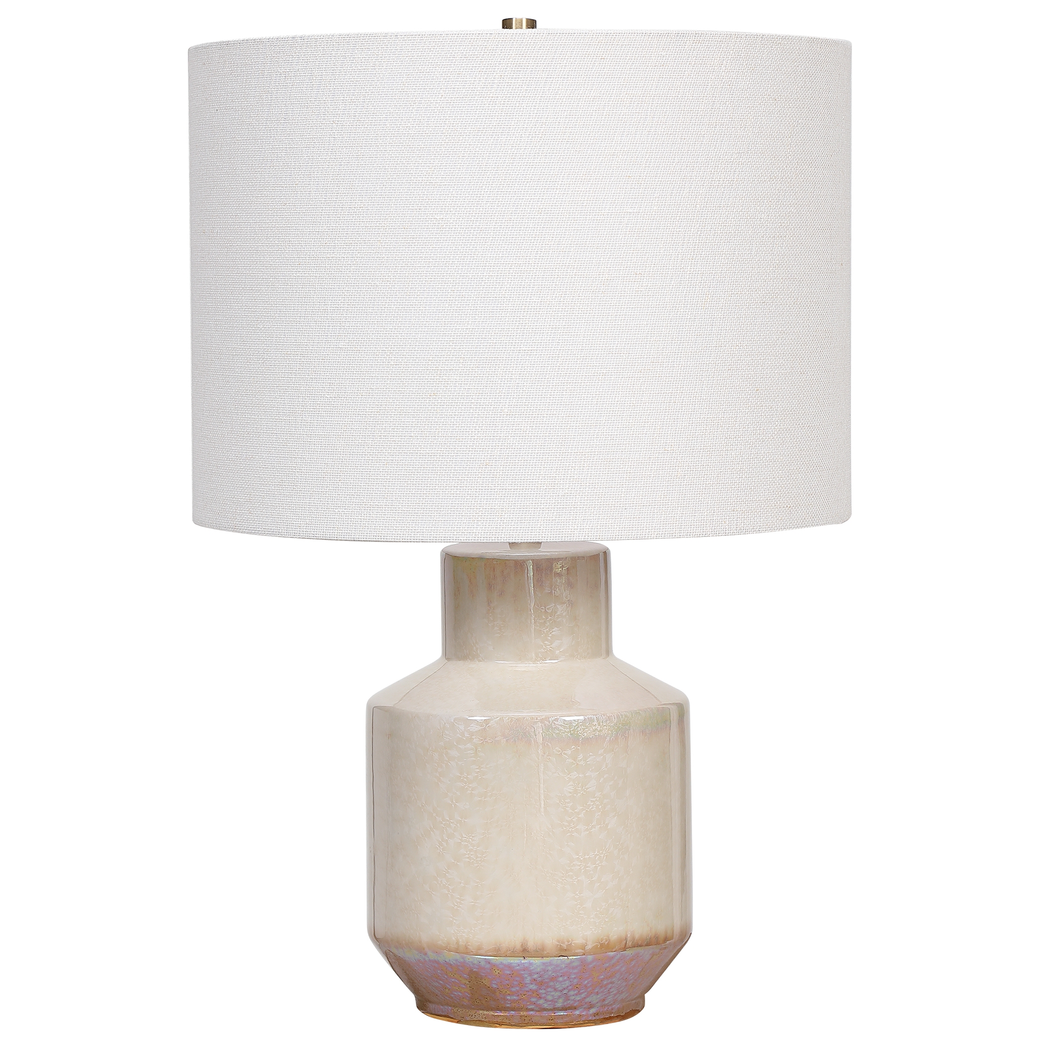 Iridescent Cream Table Lamp - Image 0