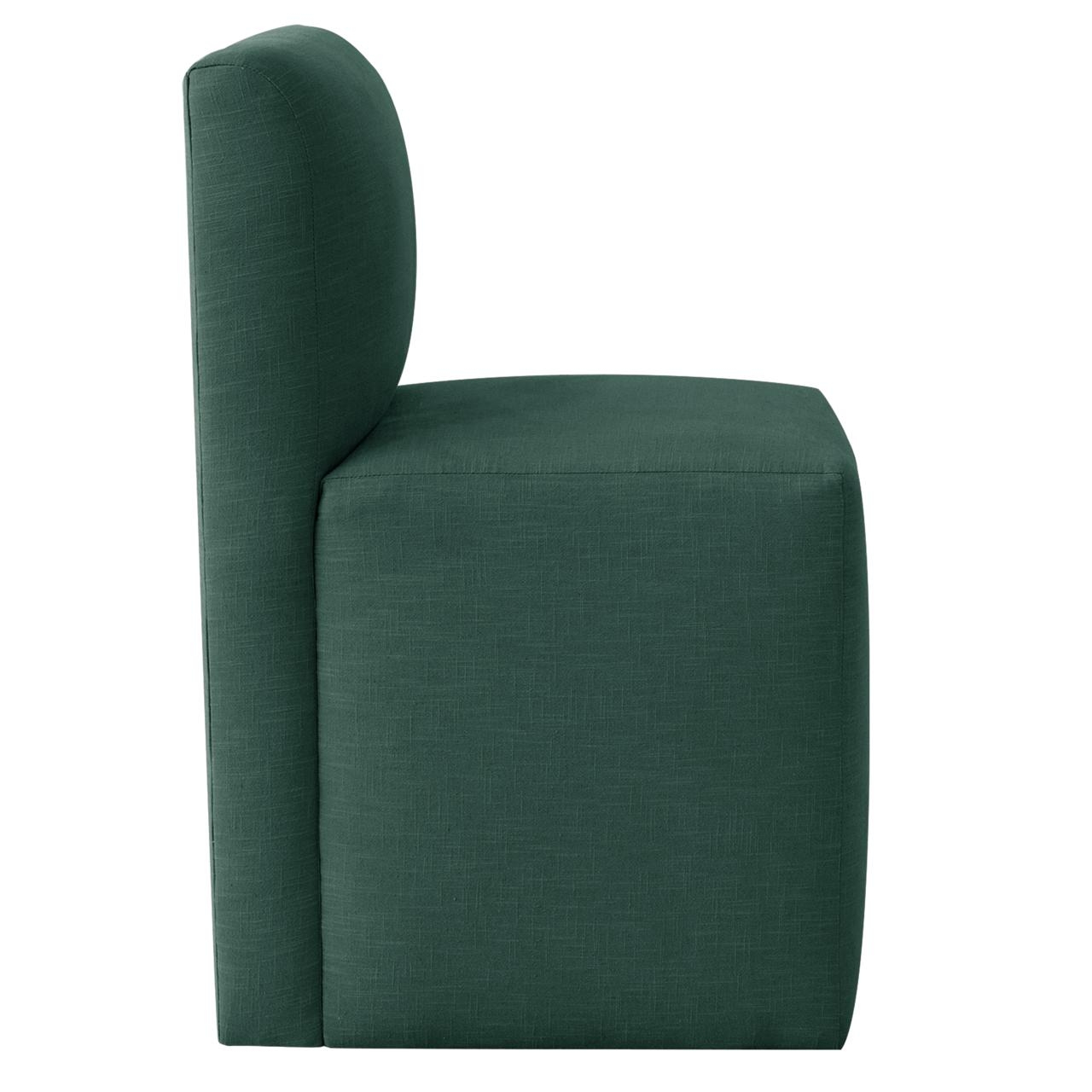 Dahlia Dining Chair, Linen Conifer Green - Image 2