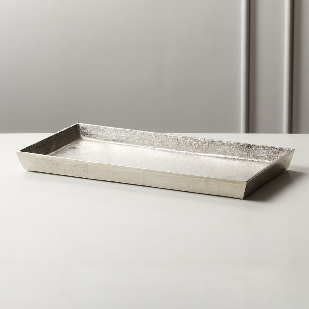 Silver Cast Aluminum Tray - Image 0