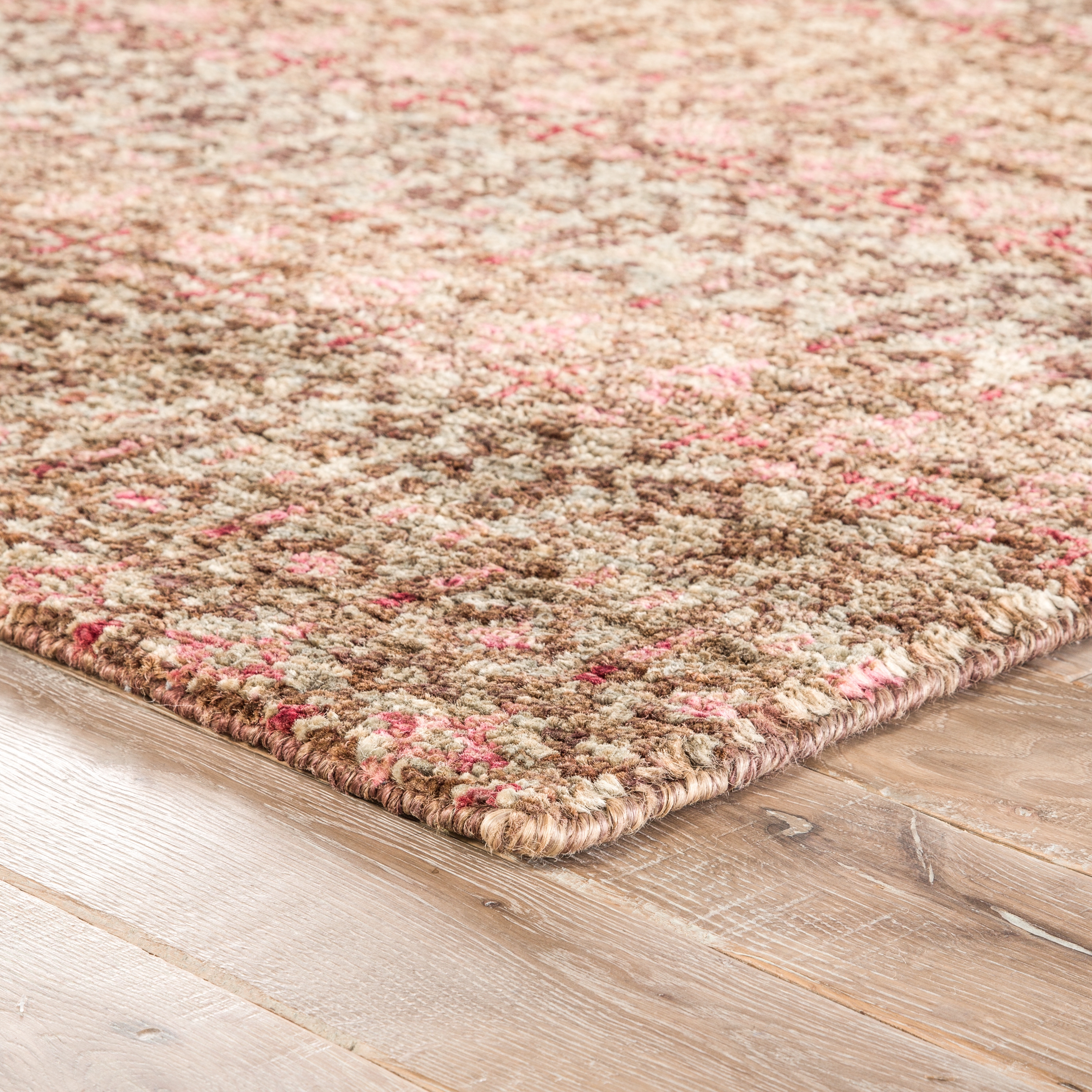 Cane Hand-Knotted Geometric Brown/ Red Area Rug (9' X 13') - Image 1