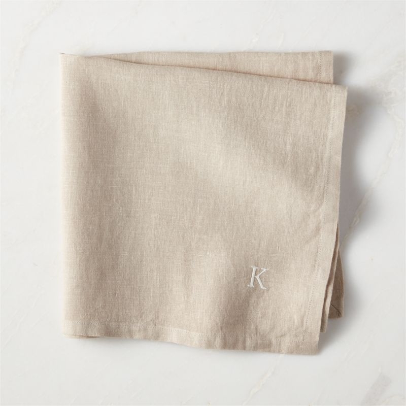 Bolt Taupe Linen Napkin - Image 1