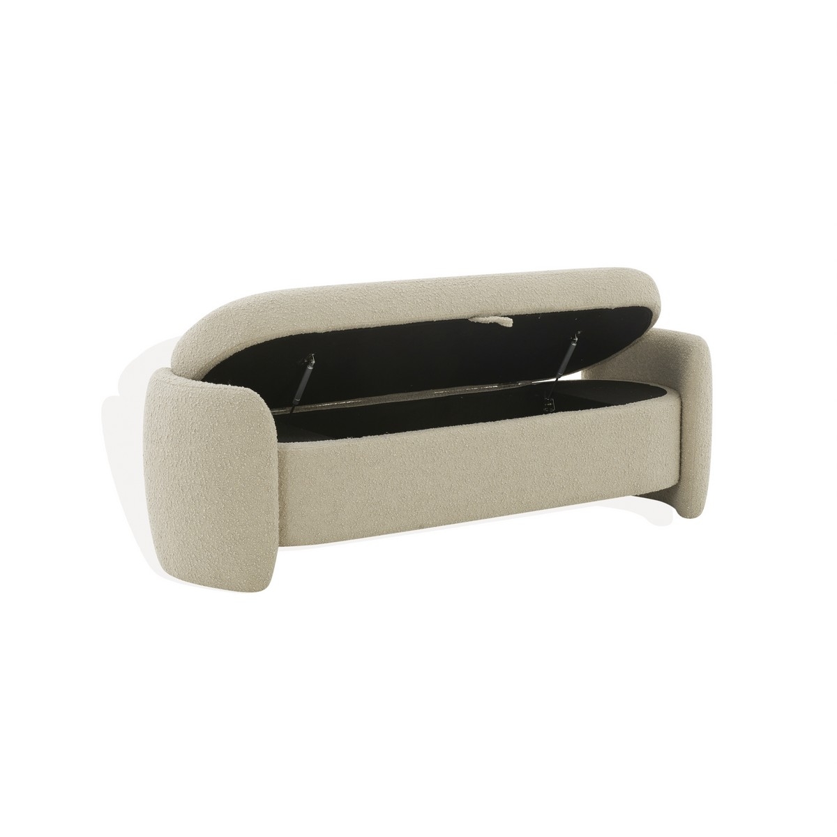 Danianna Boucle Bench - Oatmeal - Image 3