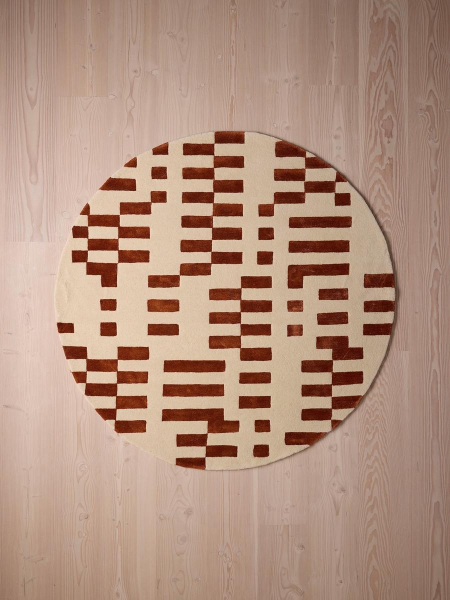 Raya Rug, Rust Round 200 x 200cm - Image 0