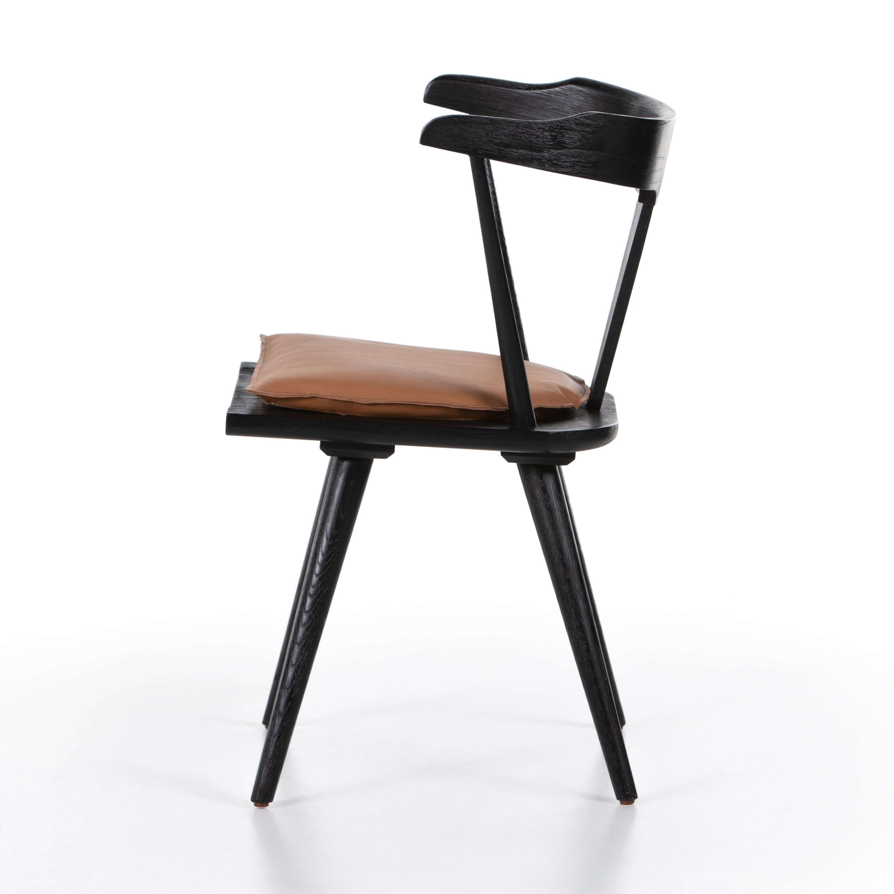 Ripley Dining Chair W Cushn-Blk-Whiskey - Image 4