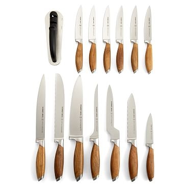 Schmidt Brothers Cutlery Bonded Teak Knife Block Set, 15-Piece - Image 2