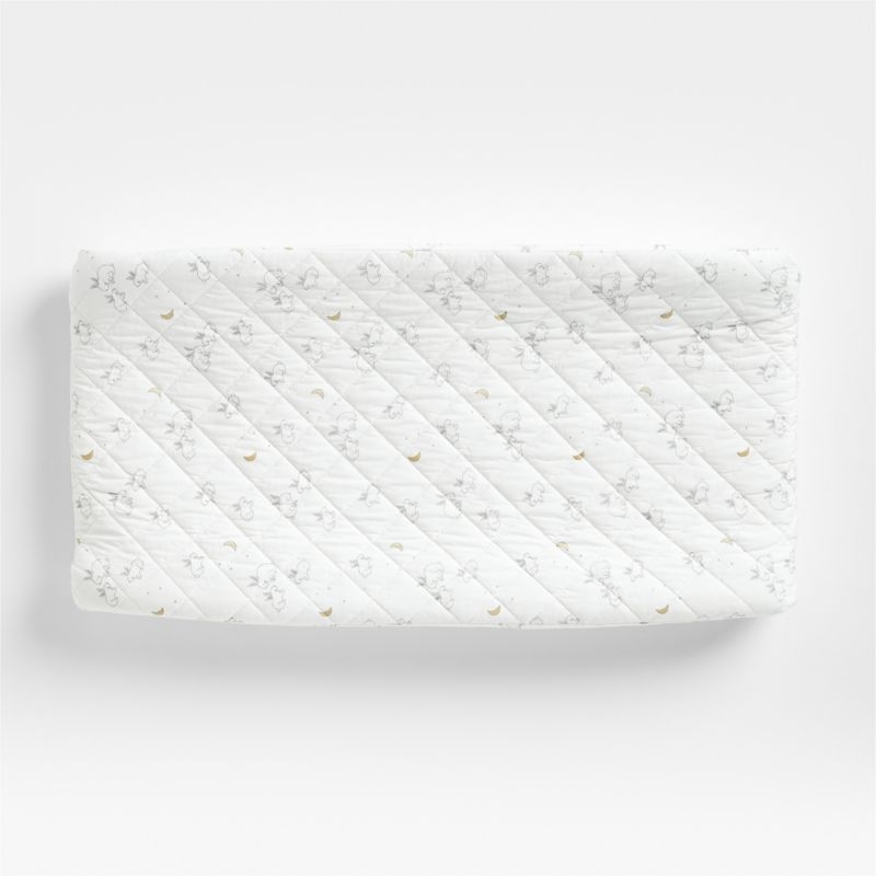 Stay Cool Cozy Bunny Organic Cotton Baby Changing Pad Cover - Image 1
