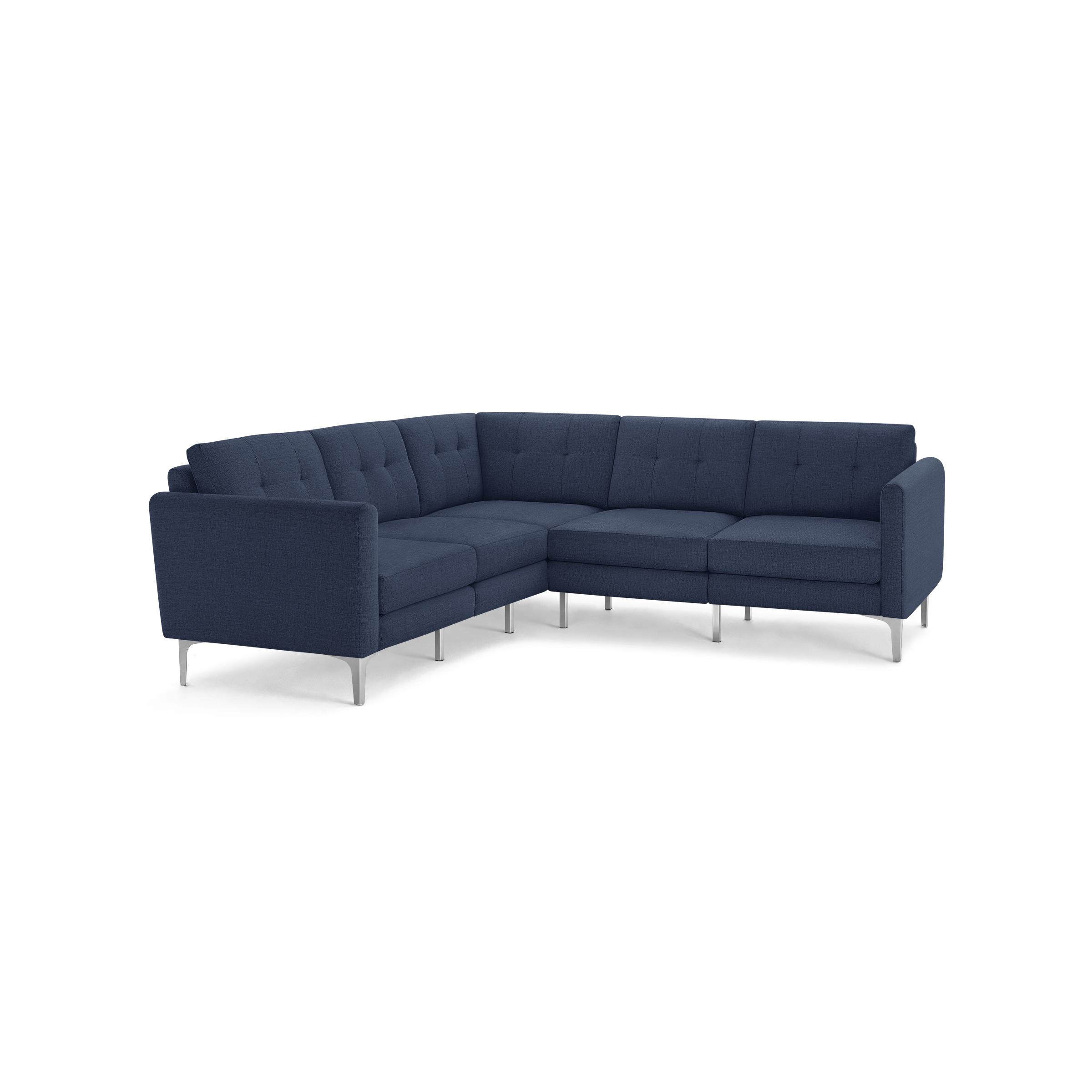 The Arch Nomad 5-Seat Corner Sectional in Navy Blue - Image 0