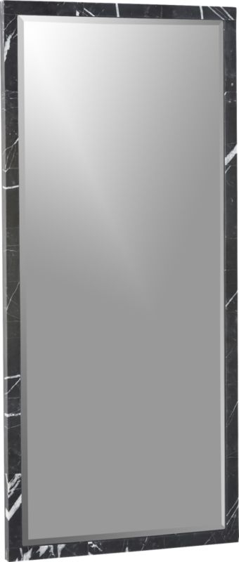 Black Marble Mirror Rectangle 18"x39.5" - Image 3