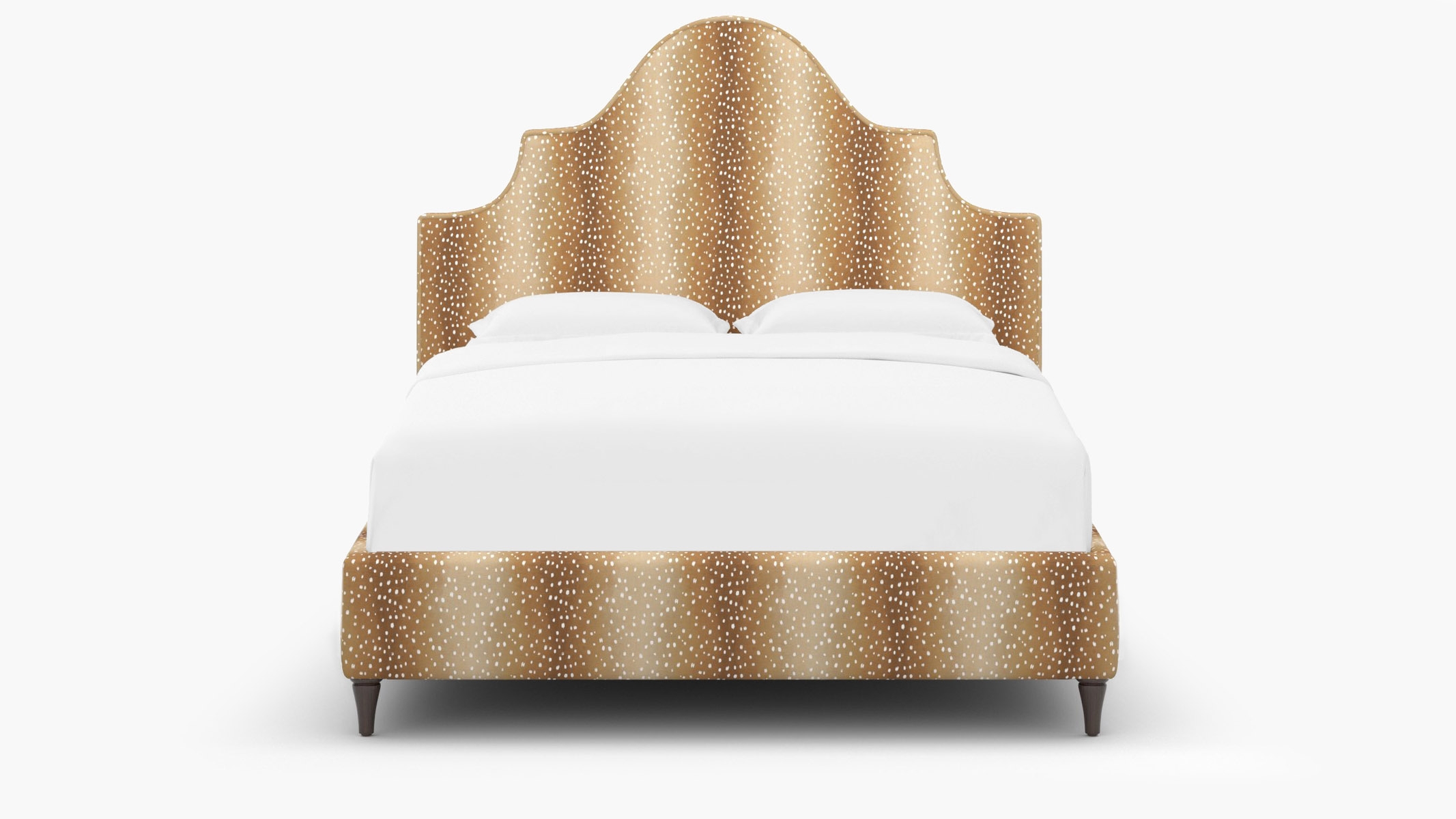 Statement Bed, Faline, Espresso Decorative Tapered Leg, Twin - Image 0