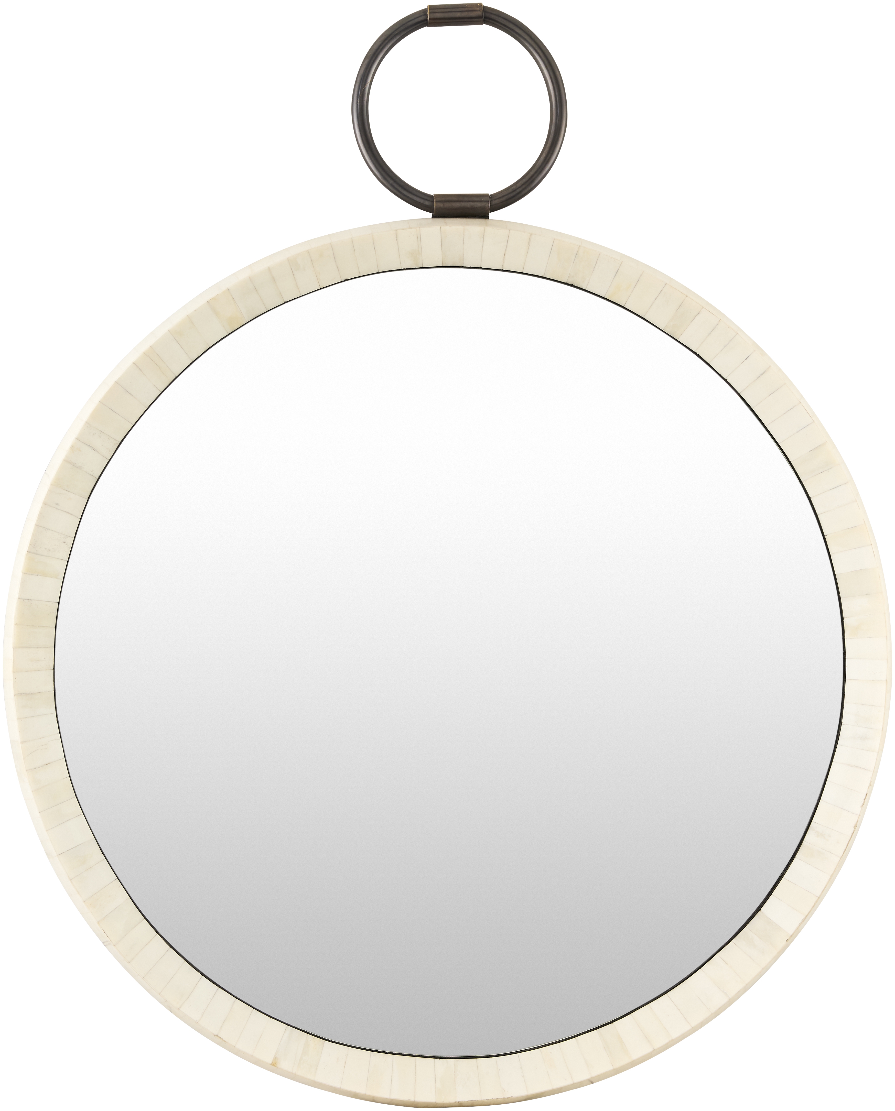 Opale Cream 38"H x 30"W x 2"D Accent Mirror - Image 0