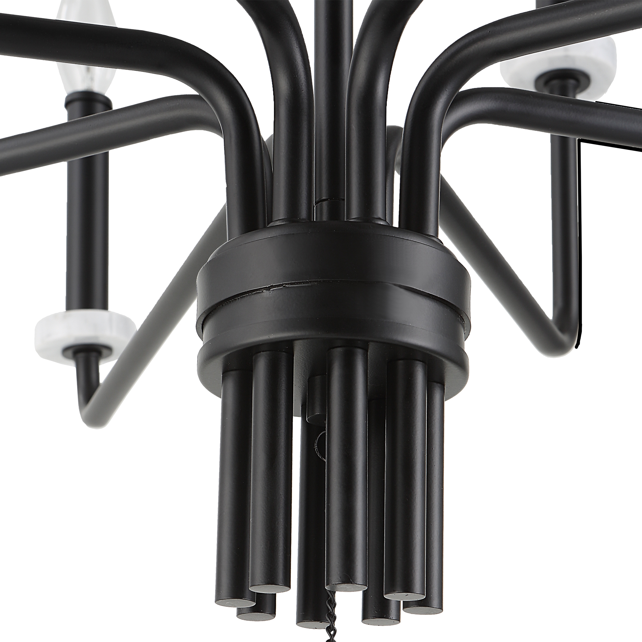 Ebony Elegance 8 Light Chandelier - Image 6