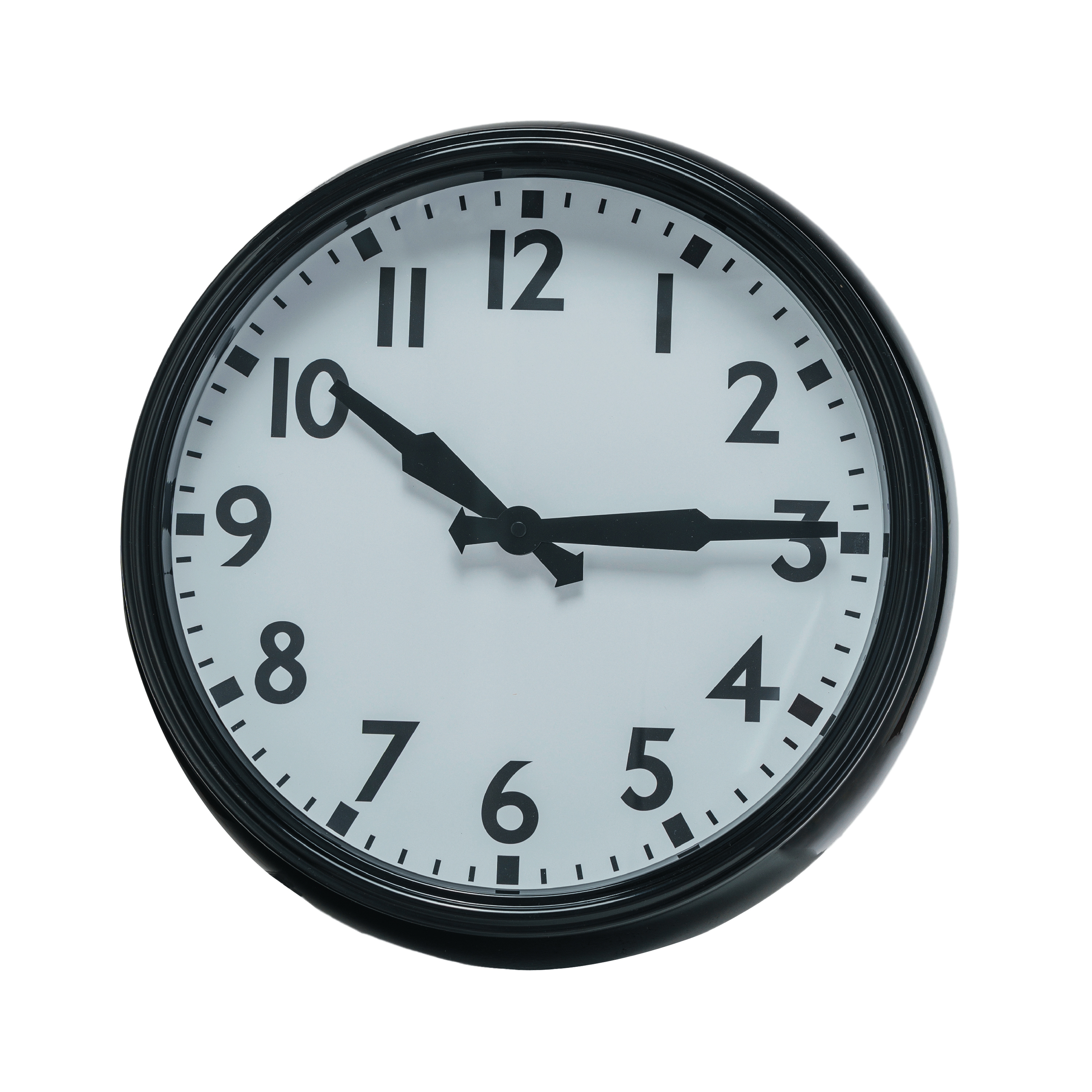 Timeless Contrast Round Wall Clock, Black and White - Image 0