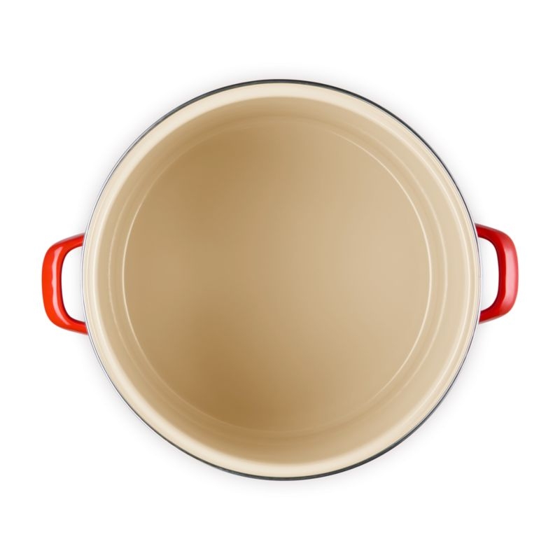 Le Creuset ® 16-Qt. Cerise Enameled Stockpot with Stainless Steel Knob - Image 3