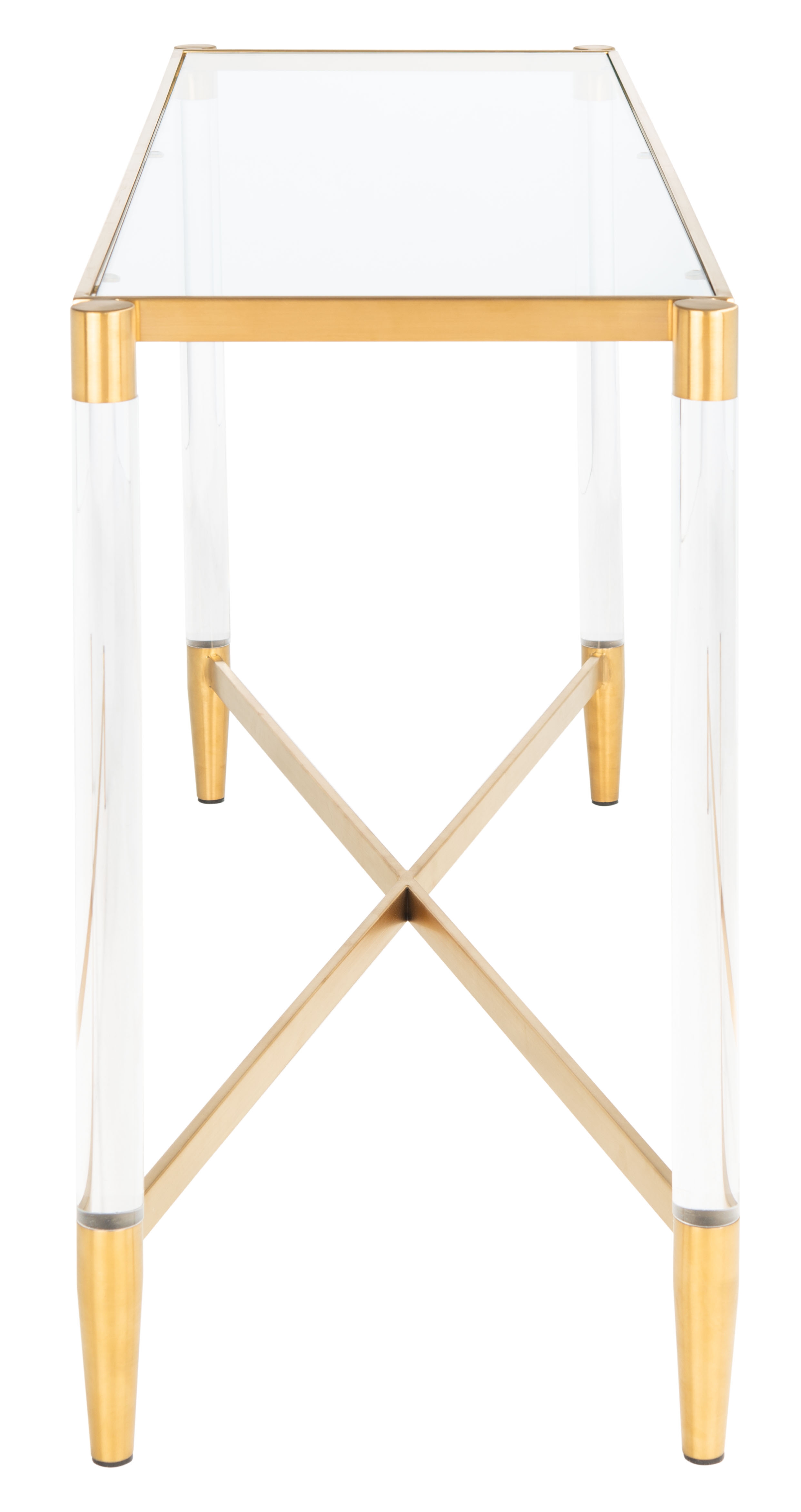 Kyla Acrylic Console Table - Gold - Image 3