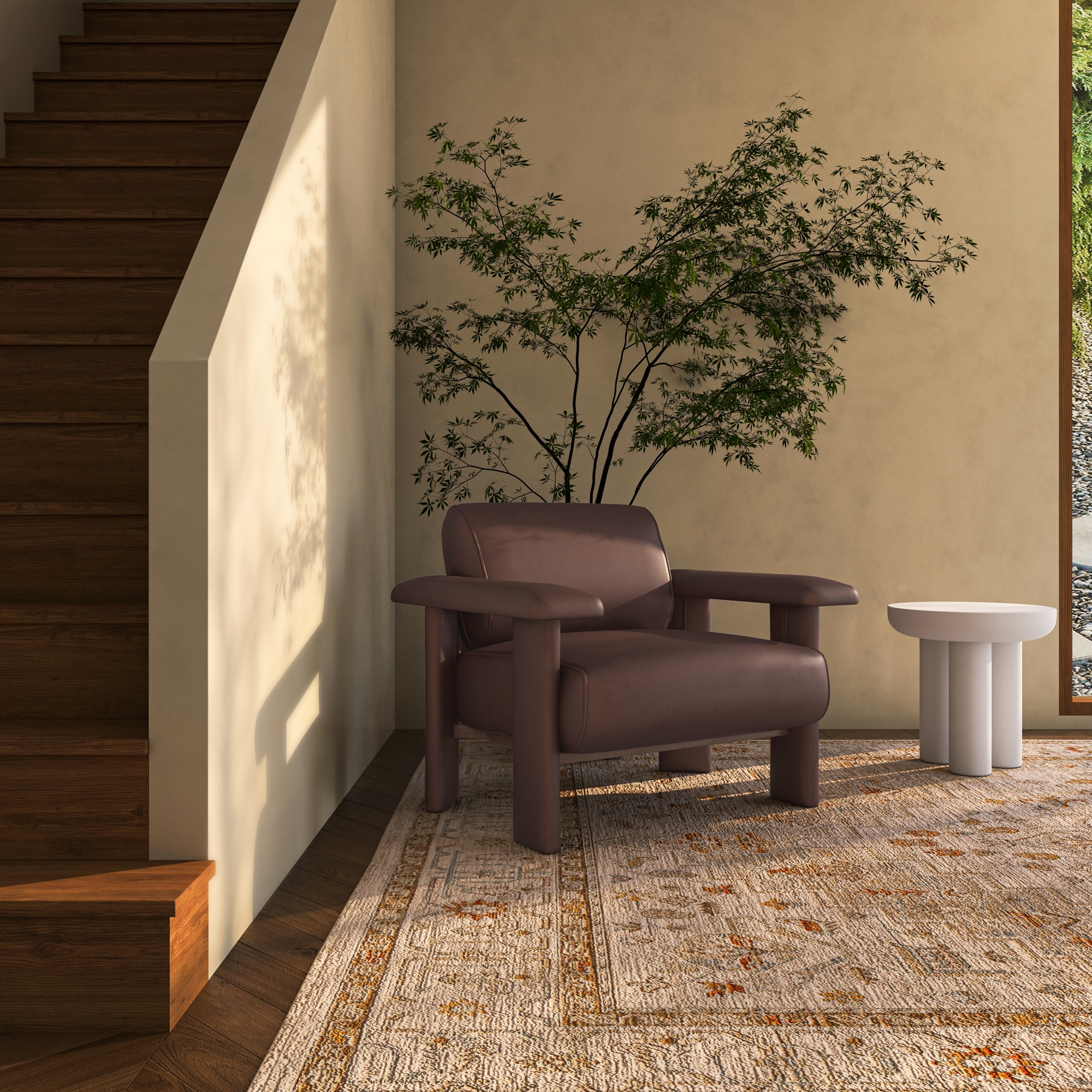 Marcello Lounge Chair Dark Brown - Image 5