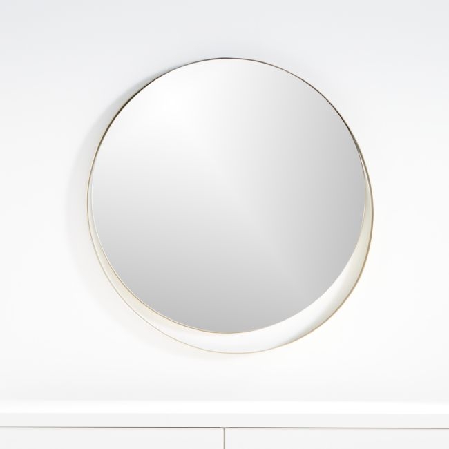 Offset Circle Wall Mirror - Image 0