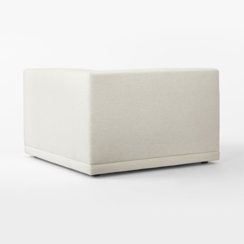 Faible White Performance Fabric Corner Chair - Image 4