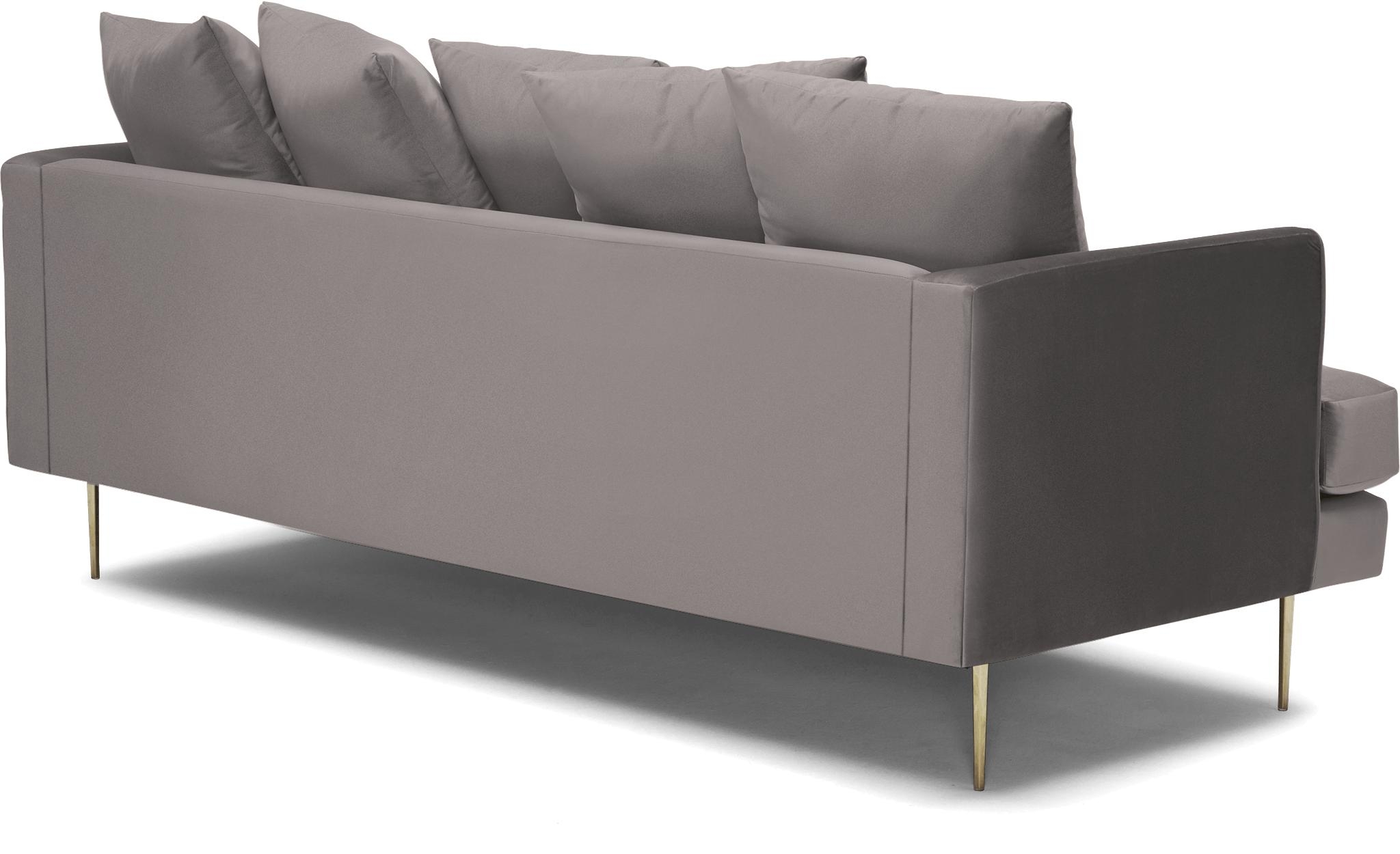 Purple Aime Mid Century Modern Sofa - Sunbrella Premier Wisteria - Image 3