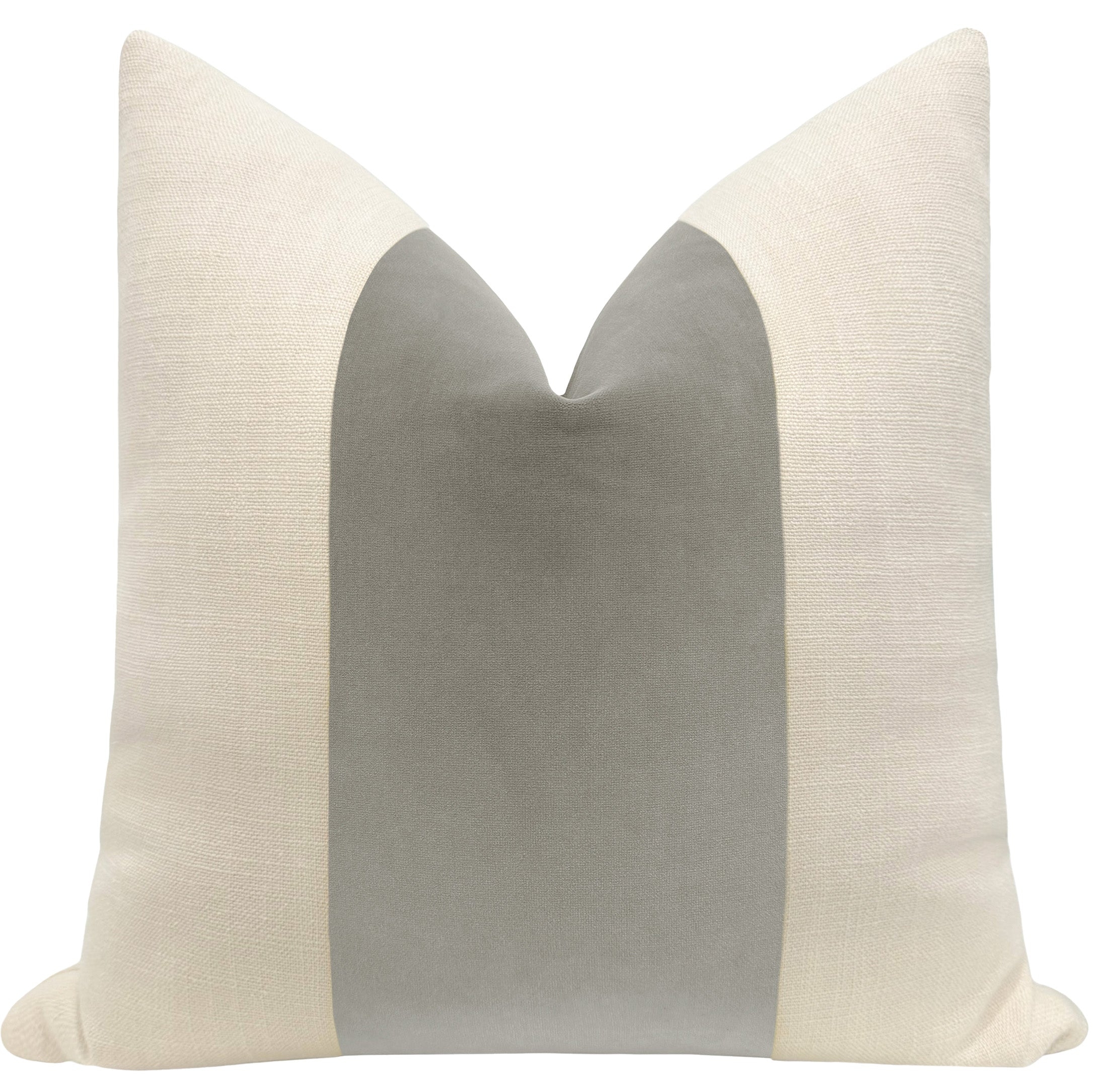 PANEL :: SIGNATURE VELVET // DOVE GREY - 20" X 26" STANDARD SHAM - Image 0