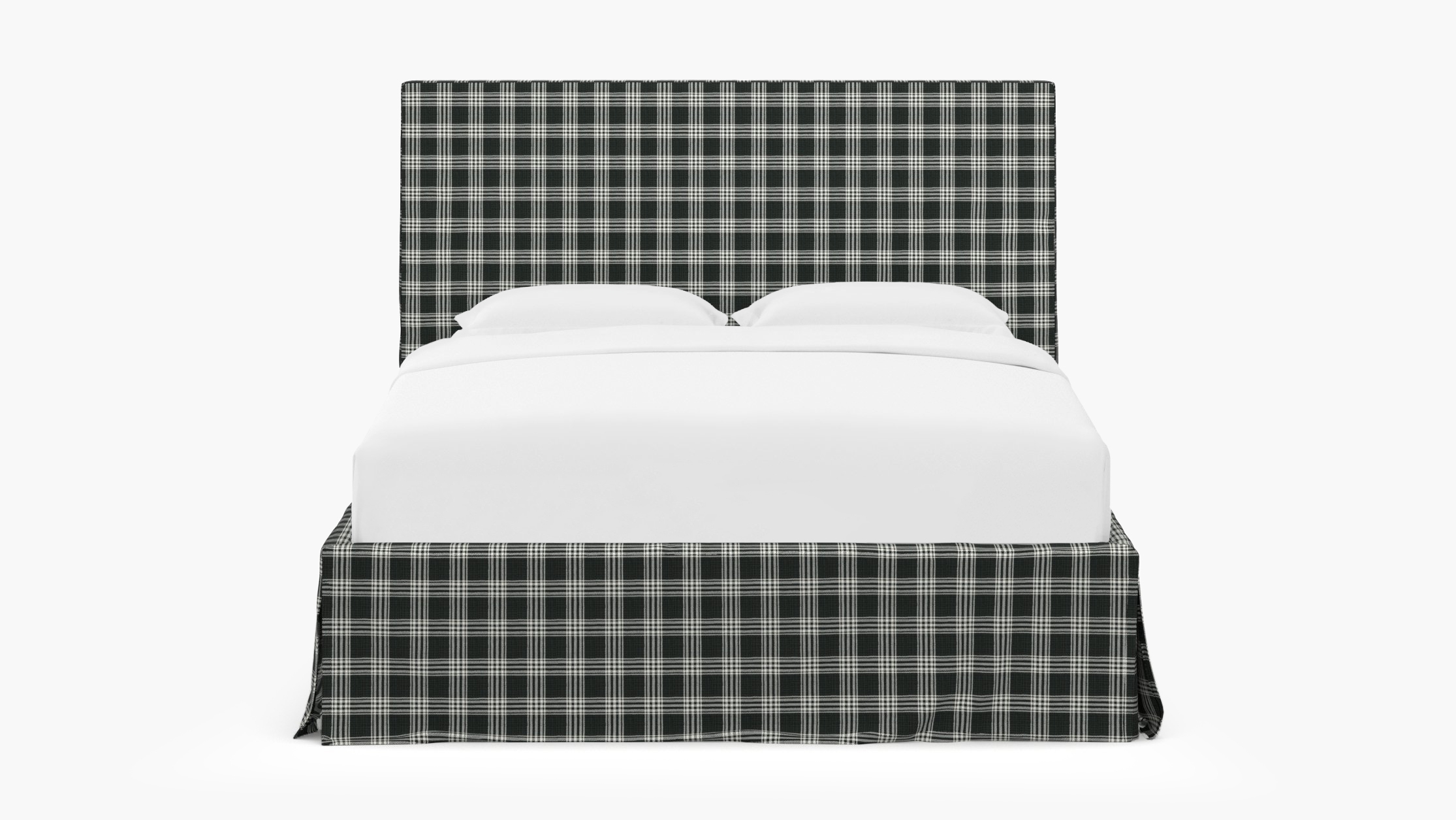 Slipcovered Bed, Barnegat Plaid, Queen - Image 0